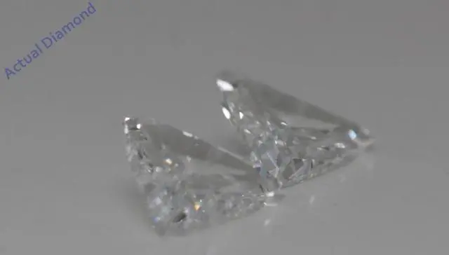 Alt view image 3 of 4 - A Pair of Trilliant Cut Natural Mined Loose Diamonds (1.55 Ct,I Color,VS2-SI1 Clarity)