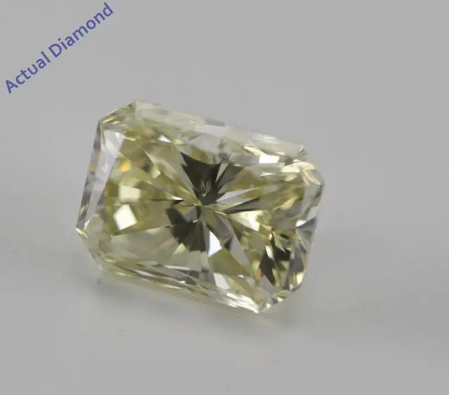 Alt view image 2 of 3 - Radiant Cut Loose Diamond (0.94 Ct, Natural Fancy Yellow, VS1) IGL Certified