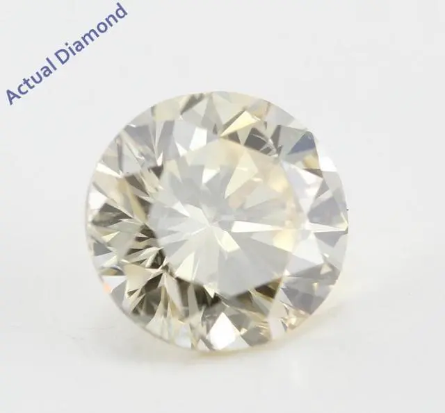 Alt view image 3 of 5 - Round Cut Loose Diamond (1 Ct, Natural Light Fancy Brown Color, SI2 Clarity) IGL Certified