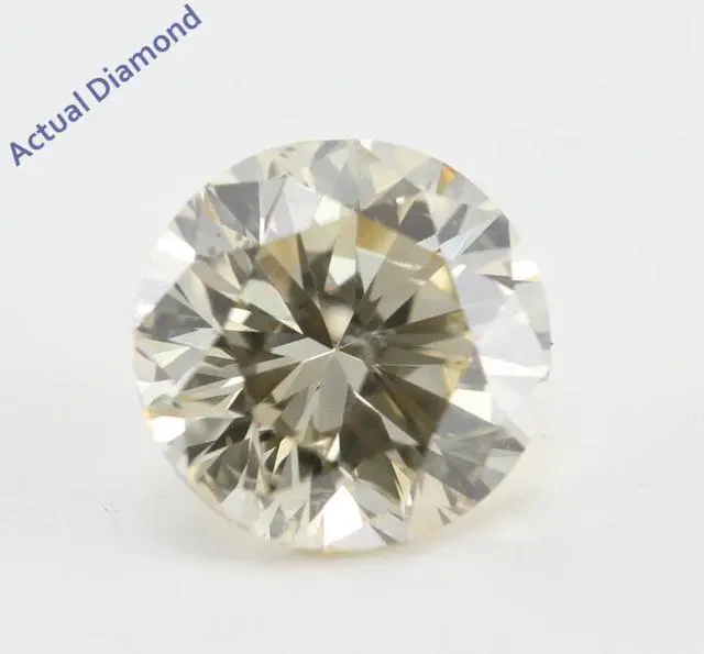 Alt view image 2 of 5 - Round Cut Loose Diamond (1 Ct, Natural Light Fancy Brown Color, SI2 Clarity) IGL Certified