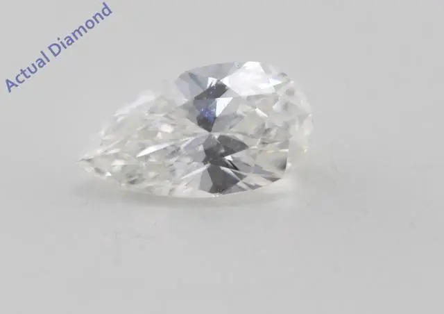 Alt view image 4 of 6 - Pear Diamond Solitaire Engagement Ring, 14K White Gold (0.59 Ct, I Color, SI1 Clarity) GIA Certified