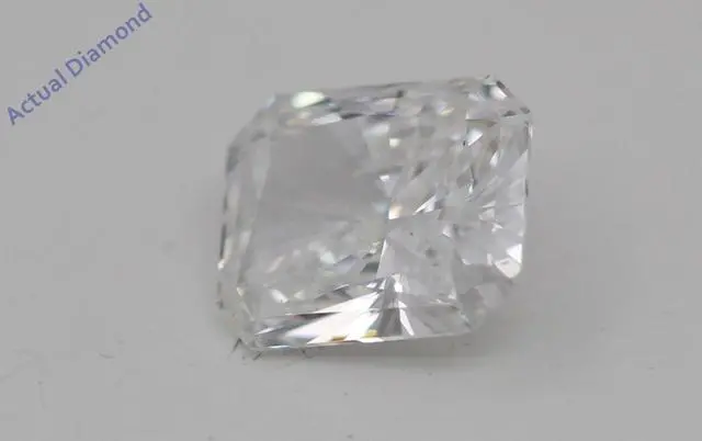 Alt view image 3 of 3 - Radiant Diamond Solitaire Engagement Ring 14k White Gold 0.54 Ct, (I Color, vs2 Clarity)