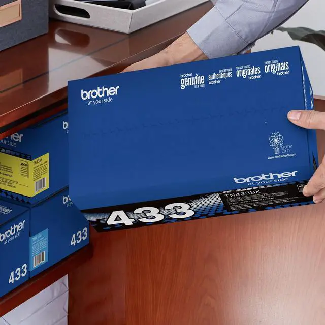 Alt view image 4 of 5 - Genuine TN433BK High Yield Toner-Retail Packaging, Black, 1 Size | Retail packaging