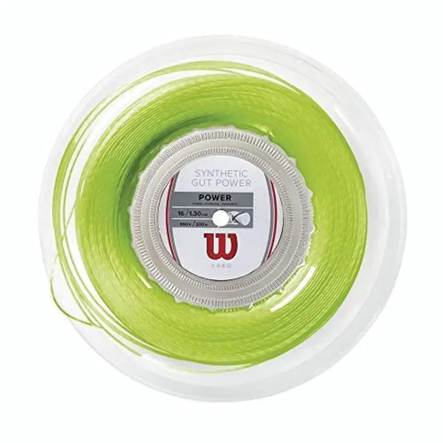 Main image of Wilson Synthetic Gut Power 16 Tennis String - 200m Reel, Lime Green