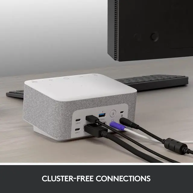 Alt view image 7 of 8 - Logitech Logi Dock Docking Station - for Desktop PC/Tablet/Smartphone - 100 W - USB Type C - 2 Displays Supported - 4K - 3840 x 2160 - 5 x USB Ports - 3 x USB 3.1 Type-C Ports - 2 x USB Type-A ...