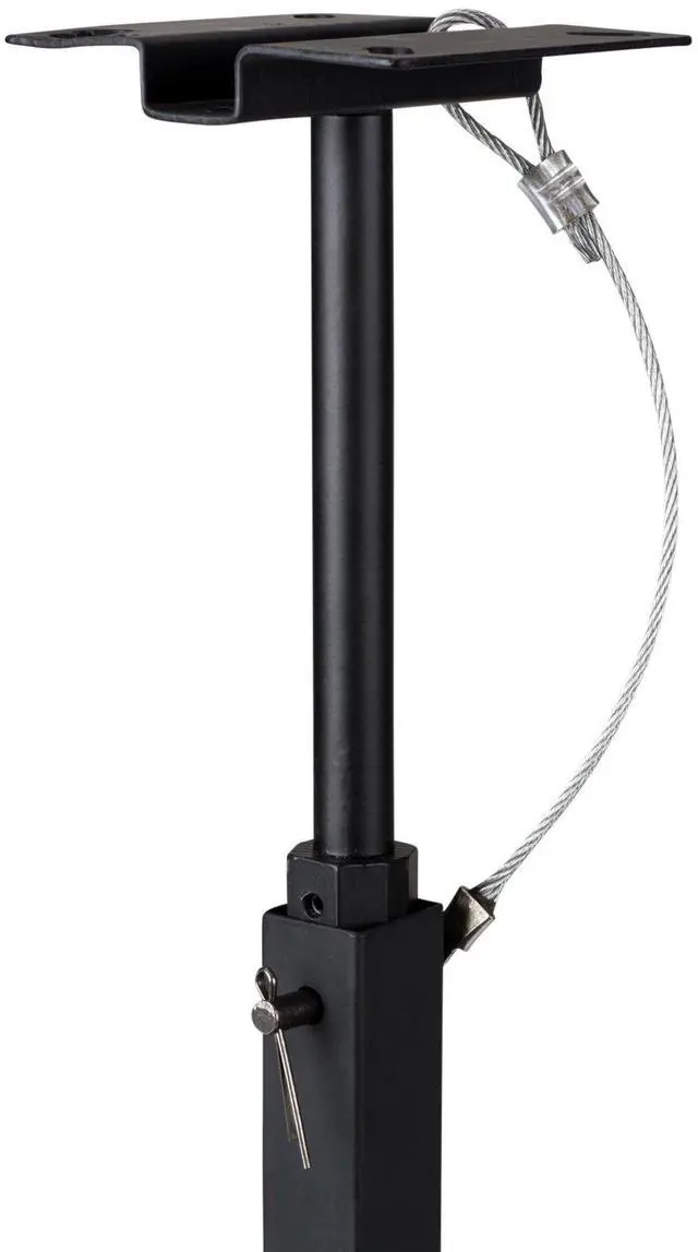 Alt view image 3 of 7 - Dayton Audio QS204PB 4-Way Pole Mount Speaker Bracket for QS204-4 Quadrant Speakers - Black