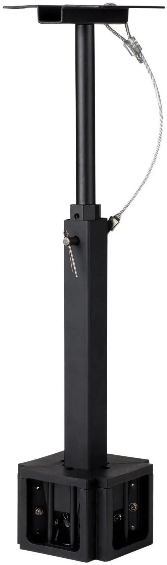 Main image of Dayton Audio QS204PB 4-Way Pole Mount Speaker Bracket for QS204-4 Quadrant Speakers - Black