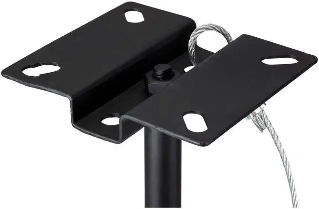 Alt view image 2 of 7 - Dayton Audio QS204PB 4-Way Pole Mount Speaker Bracket for QS204-4 Quadrant Speakers - Black