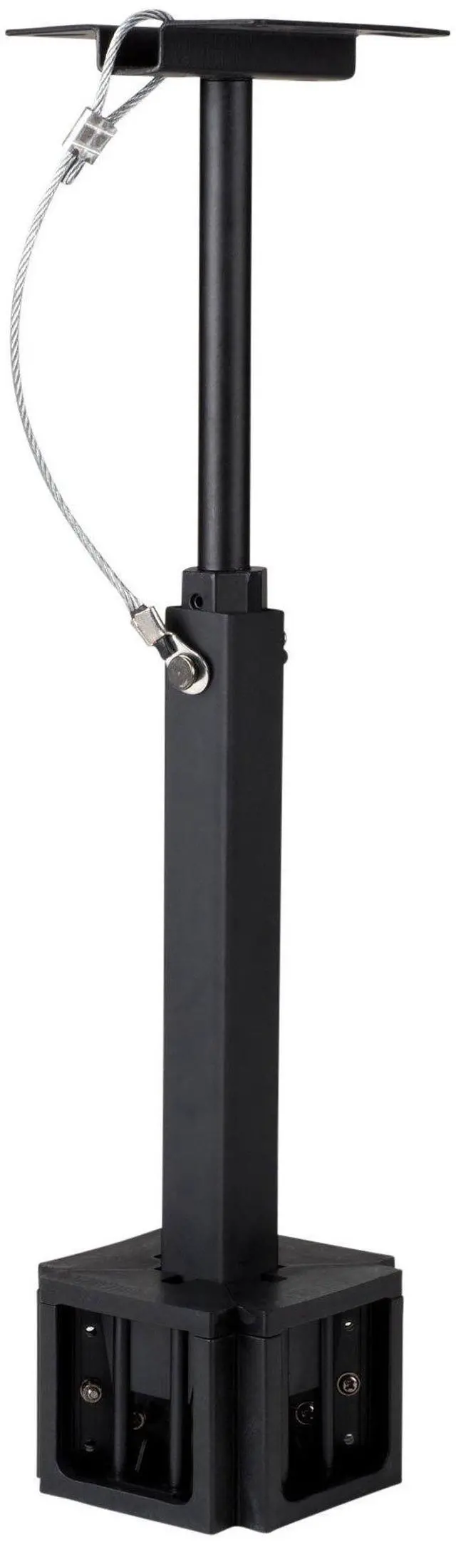 Alt view image 6 of 7 - Dayton Audio QS204PB 4-Way Pole Mount Speaker Bracket for QS204-4 Quadrant Speakers - Black