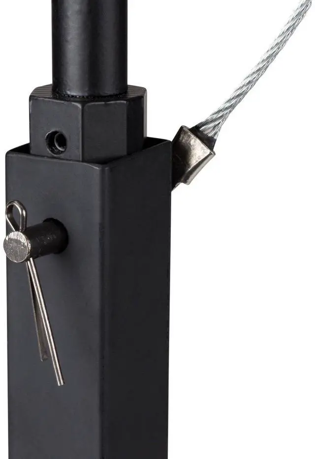 Alt view image 4 of 7 - Dayton Audio QS204PB 4-Way Pole Mount Speaker Bracket for QS204-4 Quadrant Speakers - Black