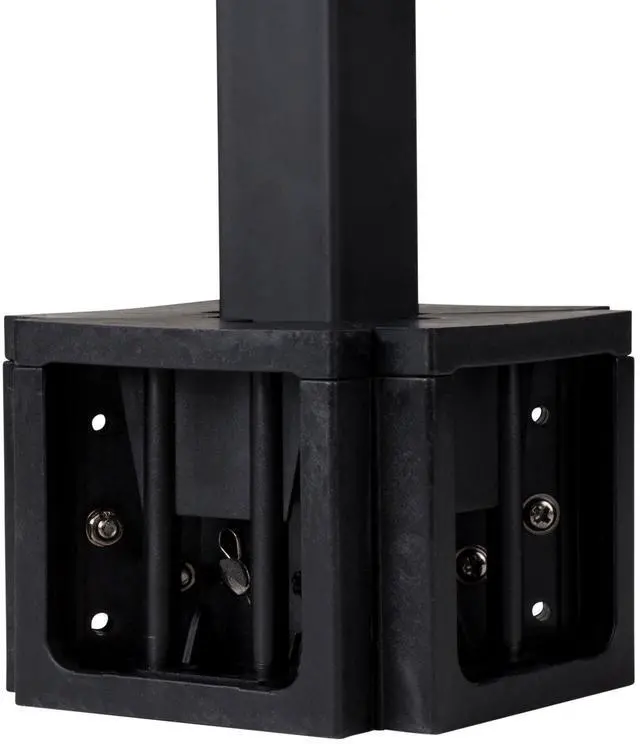 Alt view image 5 of 7 - Dayton Audio QS204PB 4-Way Pole Mount Speaker Bracket for QS204-4 Quadrant Speakers - Black