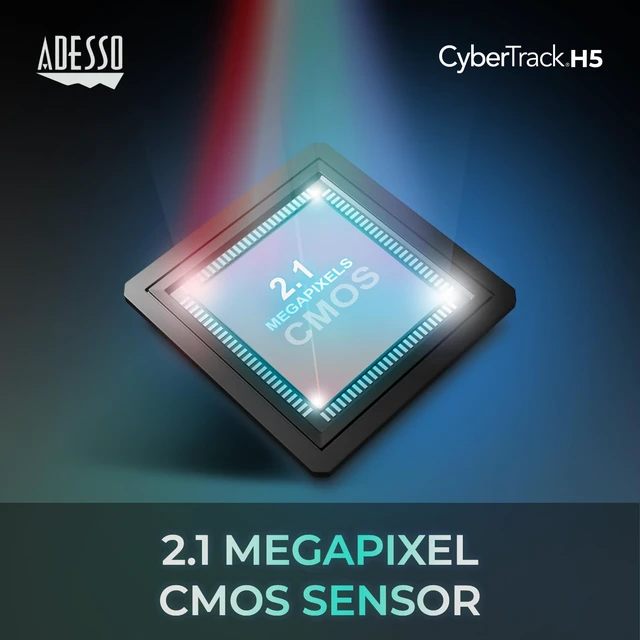 Alt view image 3 of 7 - Cybertrack H5 1080p HD Webcam, Black USB Autofocus, Microphone, 1920 Pixels X 1080 Pixels, 2.1 Mpixels