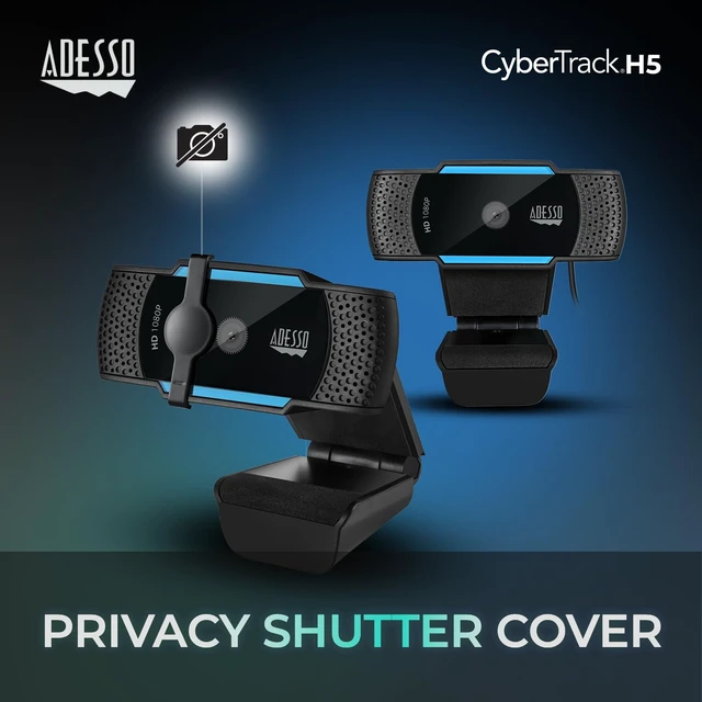 Alt view image 6 of 7 - Cybertrack H5 1080p HD Webcam, Black USB Autofocus, Microphone, 1920 Pixels X 1080 Pixels, 2.1 Mpixels