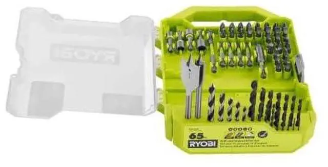 Alt view image 6 of 7 - RYOBI Screwdriver Drill and Impact Drive Bit set (65-Piece) Drive Bits A986501
