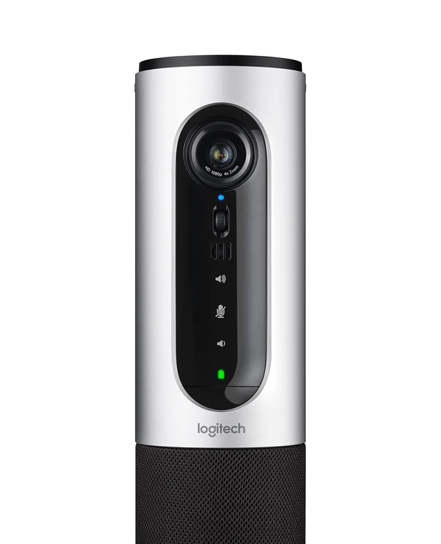 Alt view image 5 of 8 - Logitech ConferenceCam Connect Video Conferencing Camera - Silver - USB - 1 Pack(s) - 1920 x 1080 Video - Auto-focus - 4x Digital Zoom - Microphone - Wireless LAN - Computer