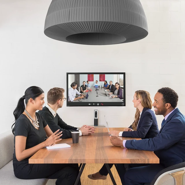 Alt view image 8 of 8 - Logitech ConferenceCam Connect Video Conferencing Camera - Silver - USB - 1 Pack(s) - 1920 x 1080 Video - Auto-focus - 4x Digital Zoom - Microphone - Wireless LAN - Computer