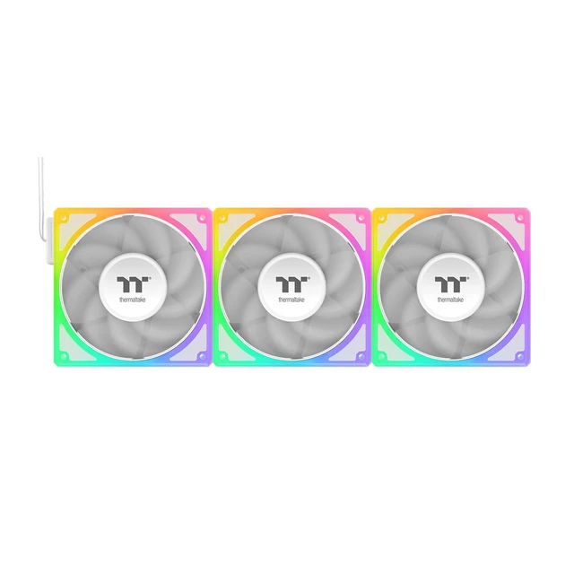 Alt view image 2 of 6 - Thermaltake Toughfan EX 140 ARGB Sync; 140mm; 500~2000 RPM; MagForce 2.0; 3.04mm-H2O Static Pressure; Airflow 94.43 CFM; Hydraulic Bearing; 5V 3-Pin Motherboard Sync; 3-Pack; White; CL-F213-PL14SW-A