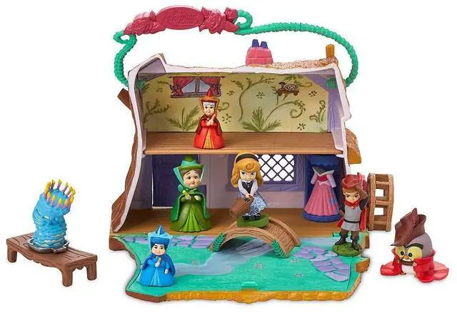 Main image of Disney Animators' Littles Aurora Cottage Playset Sleeping Beauty