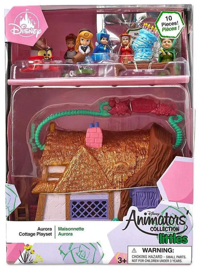 Alt view image 3 of 4 - Disney Animators' Littles Aurora Cottage Playset Sleeping Beauty