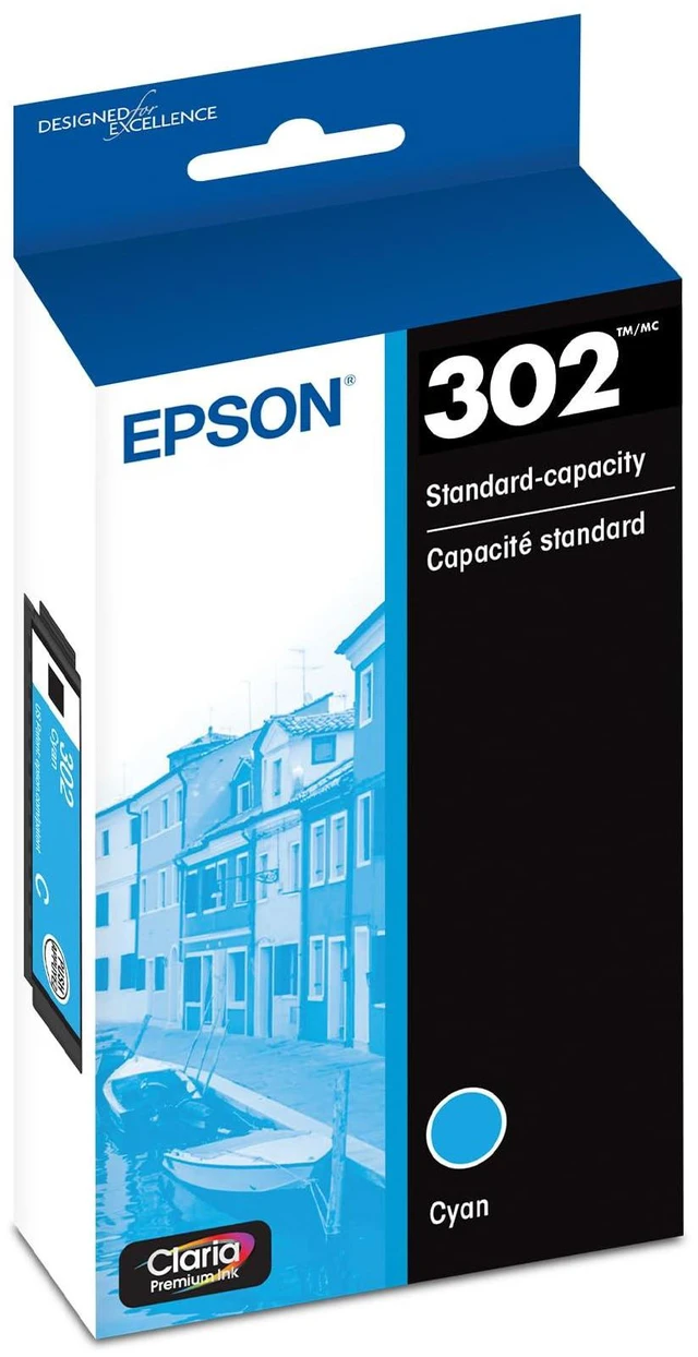 Main image of 302 Claria Premium Ink Standard Capacity Cyan Cartridge (T302220-S) Works with Expression XP-6000, 6100