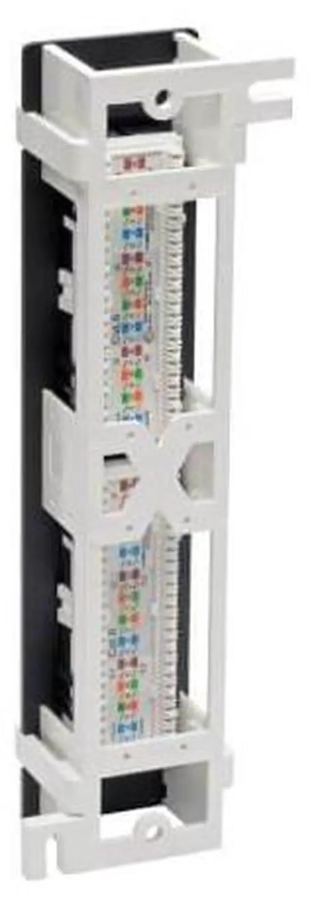 Alt view image 2 of 6 - Tripp Lite Cat6 Wall-Mount PoE+ Compliant Patch Panel 12-Port 110/Krone 568A/B RJ45 Ethernet TAA (N250-P12)
