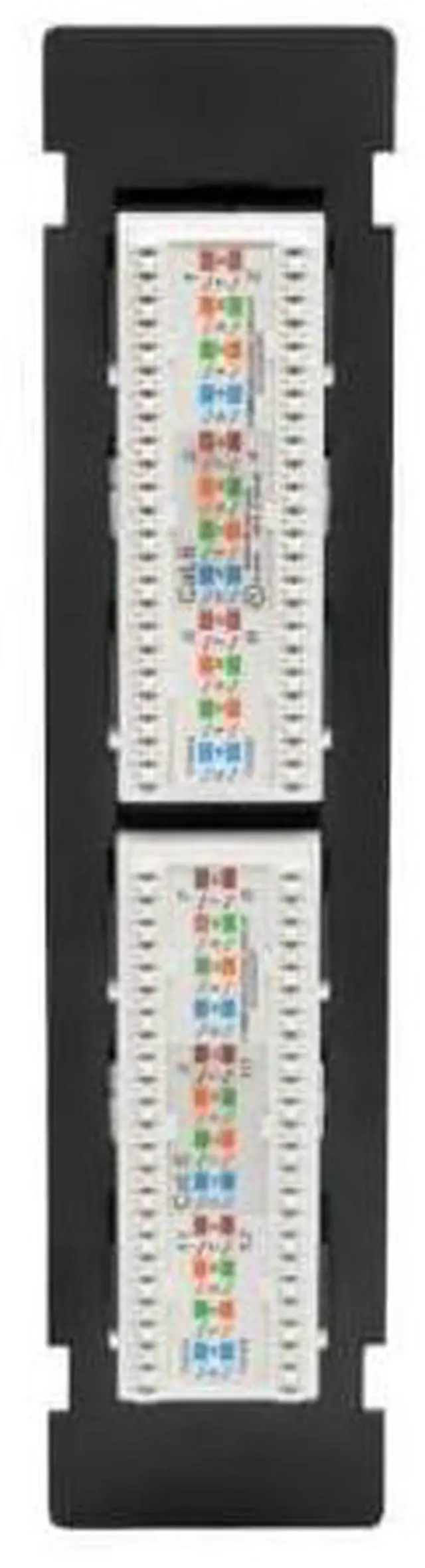 Alt view image 4 of 6 - Tripp Lite Cat6 Wall-Mount PoE+ Compliant Patch Panel 12-Port 110/Krone 568A/B RJ45 Ethernet TAA (N250-P12)
