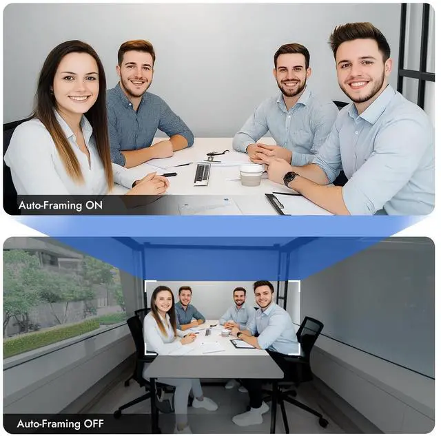 Alt view image 14 of 20 - ROCWARE RB10 Video Conferencing Camera - 20 Megapixel - 30 fps - USB 3.0 Type C - 4K - 3840 x 2160 Video - CMOS Sensor - Adjustable Focus - 120° Angle - Table Mount, Wall - 5x Digital Zoom - M