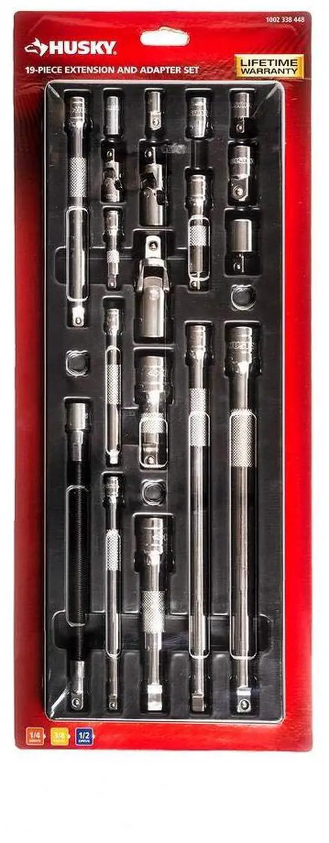 Main image of Husky HACCY19PC Accessory Set, 19 Piece Silver Chrome Finish