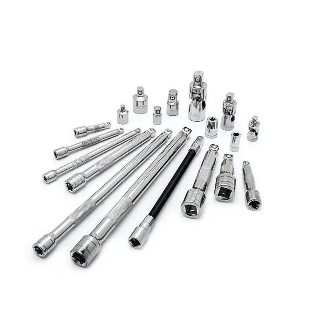 Alt view image 2 of 5 - Husky HACCY19PC Accessory Set, 19 Piece Silver Chrome Finish