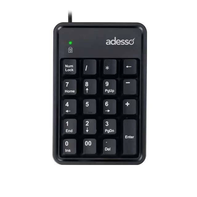 Alt view image 17 of 20 - Adesso Easytouch 600UB Keypad - Cable Connectivity - Compact - USB Interface - 19 Key(s) - Windows 7, Mac OS - PC, Mac - Cherry MX Red Keyswitch