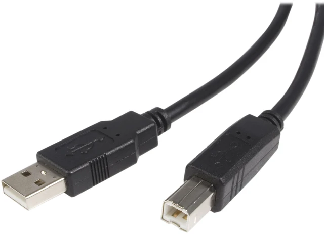 Main image of 6ft Black USB 2.0 USB-A to USB-B Printer Cable - M/M (USB2HAB6) | USB-A to USB-B, Male to Male, USB-A and USB-B connectors, 480Mbps, Data transfer up to 480Mbps