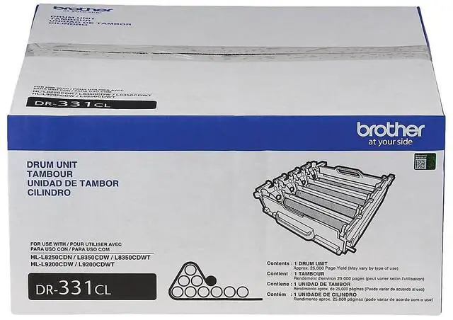 Alt view image 4 of 6 - DR331CL Replacement-Drum Unit Set for HL-L8250, HL-L8350, MFC-L8600, MFC-L8850 Printers