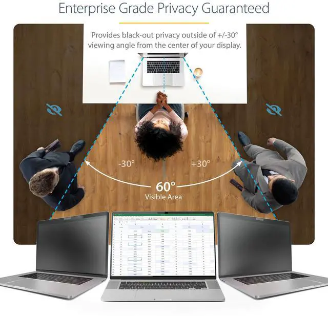 Alt view image 7 of 12 - StarTech 14" MacBook Pro 21/23 Privacy Screen Filter 14M21PRIVACYSCREEN