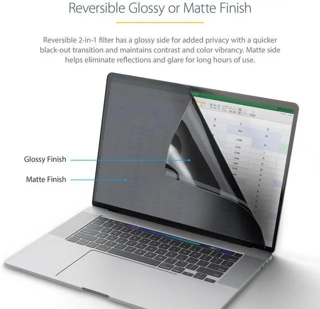 Alt view image 8 of 12 - StarTech 14" MacBook Pro 21/23 Privacy Screen Filter 14M21PRIVACYSCREEN
