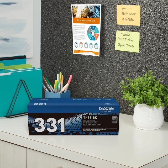 Alt view image 5 of 7 - Printer TN331BK Toner Cartridge Black