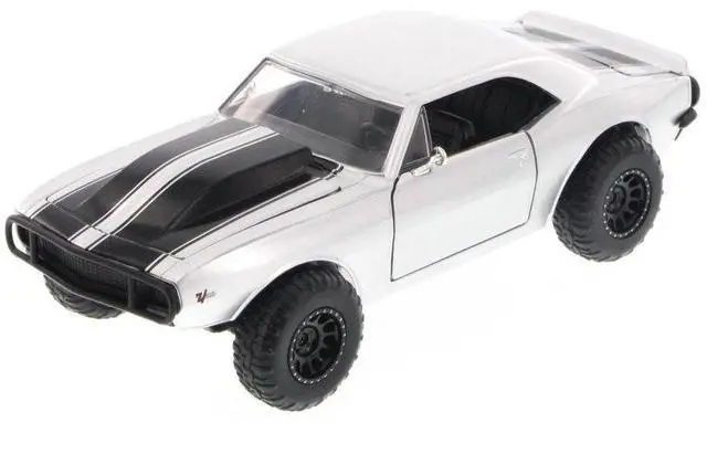 Main image of Jada Toys Fast & Furious Roman's Chevy Camaro Off Road, Silver 97169 - 1/24 Scale Diecast Model Toy Car, but NO Box