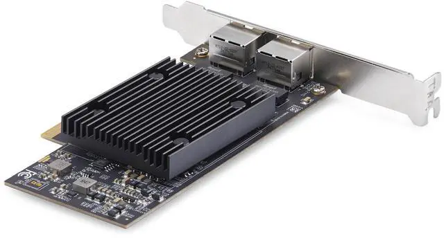 Alt view image 2 of 7 - StarTech 2-Port PCIe 10Gb Ethernet Network Card - Dual RJ45 10GBase-T/Gigabit - Broadcom BCM57416 Chipset - Windows & Linux (PR210B-NETWORK-CARD)