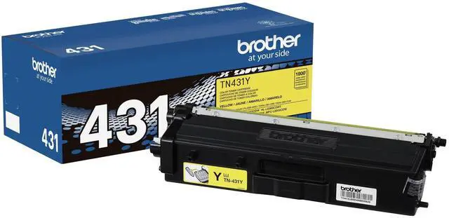 Main image of Printer TN431Y Standard Yield Toner-Retail Packaging, Yellow | Color document printing with 1800 page yield and compatibility for HL-L8360CDW