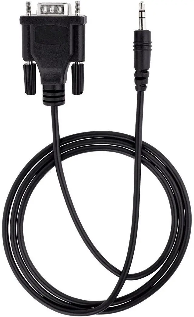 Alt view image 10 of 10 - StarTech 3ft 1m DB9 to 3.5mm Serial Cable for Serial Device Configuration RS232 DB9 Male to 3.5mm for Calibrating via Audio Jack