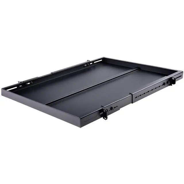 Alt view image 6 of 6 - 1U 4-Post Adjustable Server Rack Mount Shelf - 330lbs(150 kg) - 19.5 to 38in Adjustable Mounting Depth Universal Tray for 19" AV, Data & Network Equipment Rack - 27.5in Deep (ADJSHELFHD)