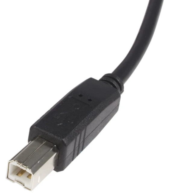 Alt view image 3 of 3 - 6ft Black USB 2.0 USB-A to USB-B Printer Cable - M/M (USB2HAB6) | USB-A to USB-B, Male to Male, USB-A and USB-B connectors, 480Mbps, Data transfer up to 480Mbps