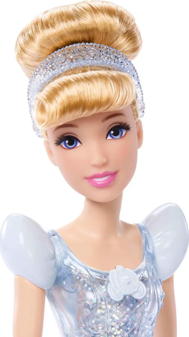 Alt view image 5 of 7 - Mattel Disney Princess Toys, Cinderella Fashion Doll, Sparkling Look with Blonde Hair, Blue Eyes & Hair Accessory, Inspired by the Movie