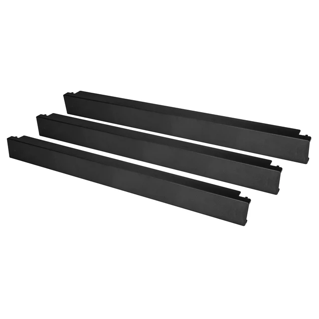 Alt view image 3 of 4 - 10-Pack 1U Toolless Blanking Panels, 19in Rack, Black (BLANKP10) | Solid blank rack panels, Latch-on toolless install, Optimizes airflow, Conceals empty U spaces and cabling, Cabinet