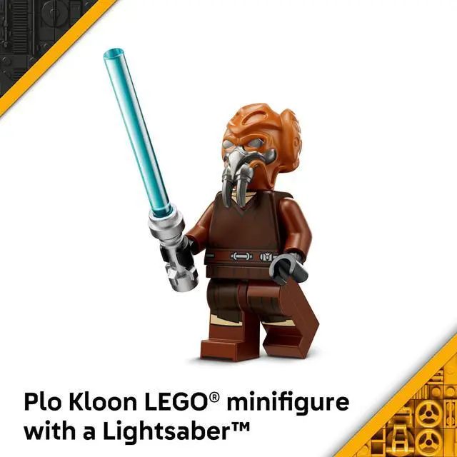 Alt view image 5 of 7 - LEGO Star Wars Plo Koons Jedi Starfighter Microfighter Kids Toy - Building Toy for Pretend Play - Clone Wars Playset and Room Decor for Boys and Girls, Ages 6+ - Birthday Gift Idea - 75400