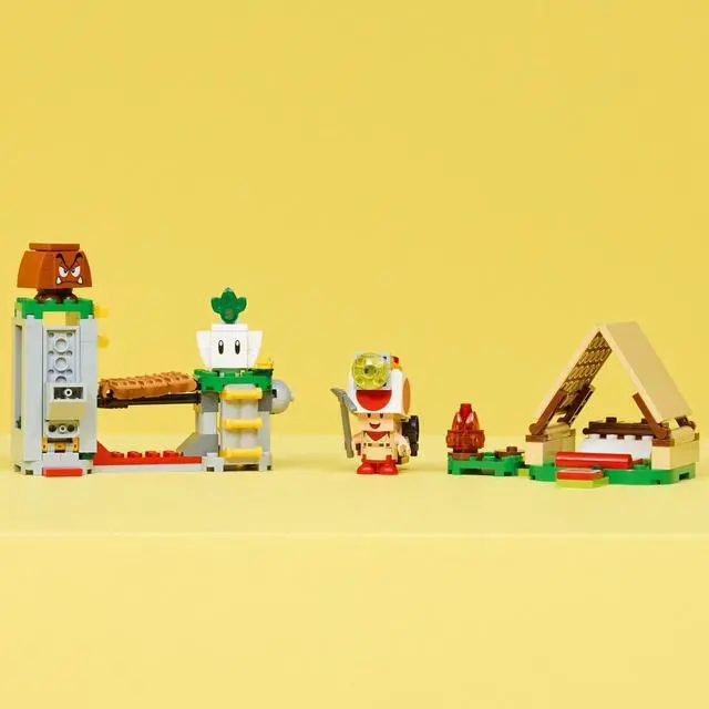 Alt view image 4 of 6 - LEGO Super Mario Captain Toads Camp Building Toy - Pretend Play Set for Kids, Ages 6+ - Building Blocks for Boys & Girls W/Toad, Goomba, & Turnip Toy Figures - Gift Idea for Birthdays - 72040