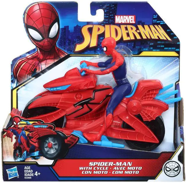 Alt view image 2 of 7 - Spider-Man Marvel Figure with Cycle