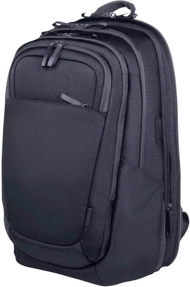 Alt view image 13 of 17 - HP Travel Plus Carrying Case (Backpack) for 17" Notebook - Graphite Blue - Water Resistant, Bump Resistant, RFID Resistant, Puncture Resistant Zipper - Expanded Polyethylene Foam (EPE), Polyester