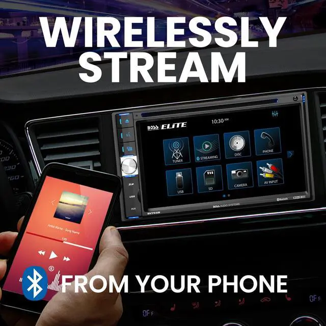 Alt view image 7 of 10 - Boss BV765B 6.5 Inch Double-DIN DVD Receiver with Bluetooth and Backup Camera