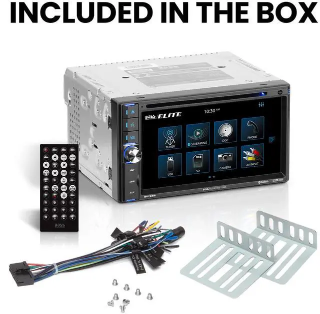 Alt view image 10 of 10 - Boss BV765B 6.5 Inch Double-DIN DVD Receiver with Bluetooth and Backup Camera