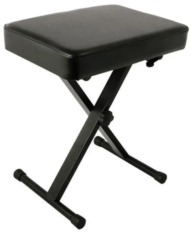 Main image of OEM PKBB1 Adjustable Padded Keyboard X-Style Bench, Black, 19.5 inches